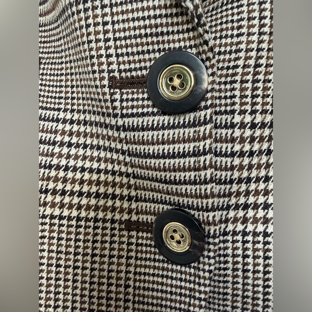 Veronica Beard Hudson Check Dickey Jacket in Natural Plaid, Size 4 - Picture 7 of 10